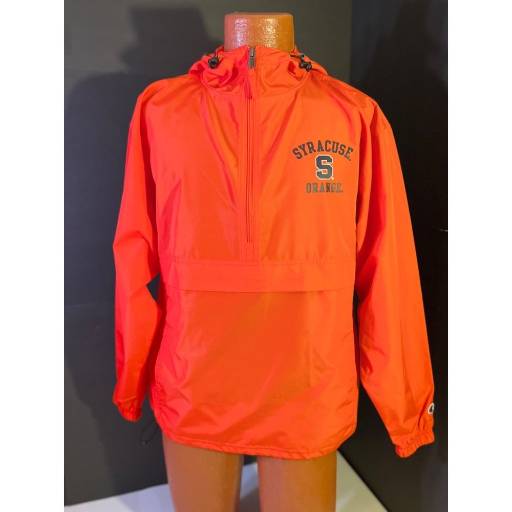 Vintage  Champion Syracuse University Orange full zip up wind breaker  Authentic